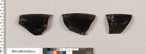 Terracotta rim fragments of kylikes (drinking cups)