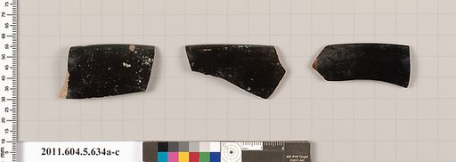 Terracotta rim fragments of kylikes (drinking cups)