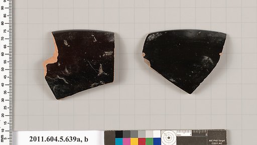 Terracotta rim fragments of kylikes (drinking cups)