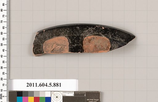 Terracotta rim fragment of a kylix (drinking cup)