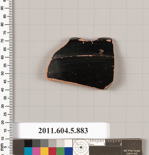 Terracotta rim fragment of a kylix (drinking cup)
