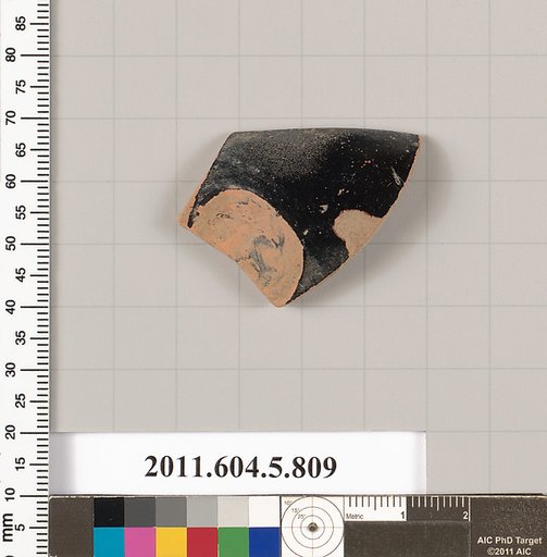 Terracotta rim fragment of a kylix (drinking cup)
