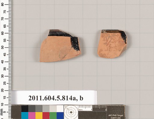 Terracotta rim fragments of kylikes (drinking cups)
