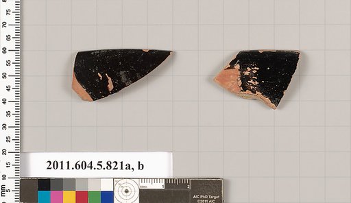 Terracotta rim fragments of kylikes (drinking cups)