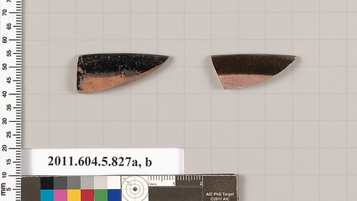 Terracotta rim fragments of kylikes (drinking cups)