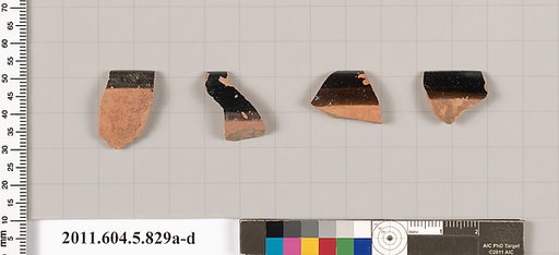 Terracotta rim fragments of kylikes (drinking cups)