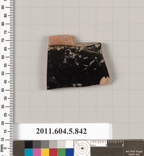 Terracotta fragment of a kylix (drinking cup)