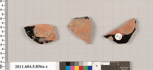 Terracotta fragments of kylikes (drinking cups)