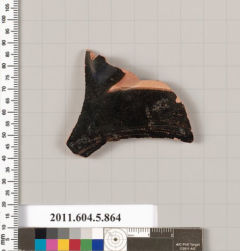 Terracotta fragment of a kylix (drinking cup)