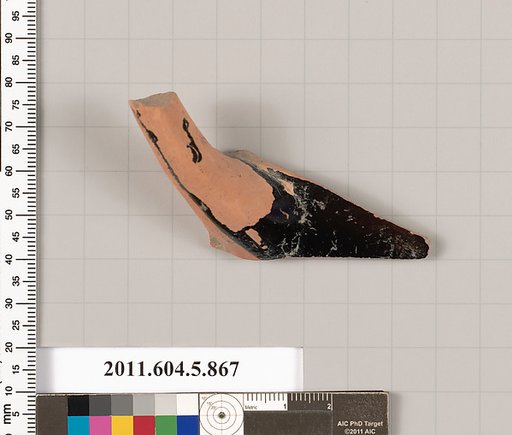 Terracotta fragment of a kylix (drinking cup)