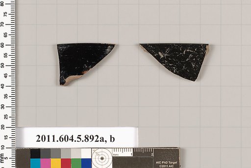Terracotta rim fragments of kylikes (drinking cups)