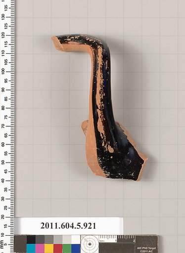 Terracotta fragment of a kylix (drinking cup)