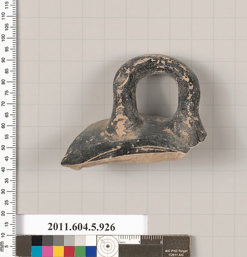 Terracotta rim fragment of a kylix (drinking cup)?