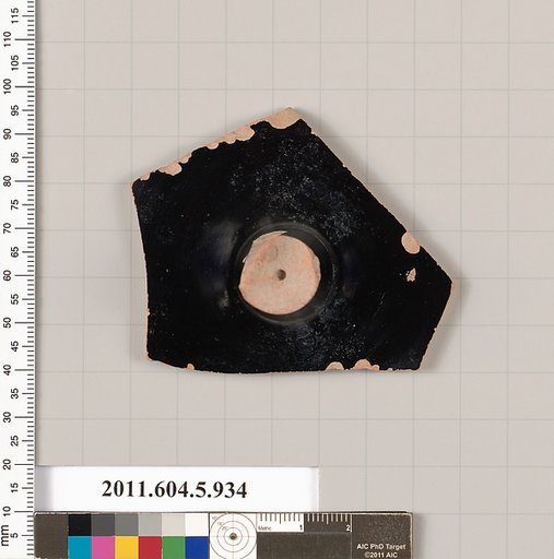 Terracotta fragment of a kylix (drinking cup)