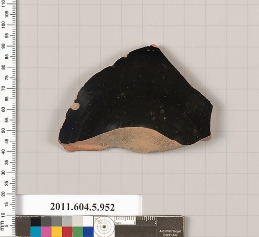 Terracotta fragment of a kylix (drinking cup)