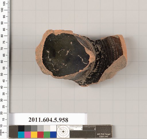 Terracotta fragment of a kylix (drinking cup)