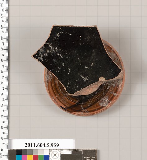 Terracotta fragment of a kylix (drinking cup)