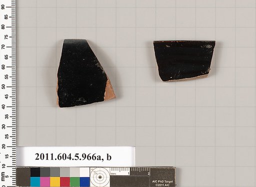 Terracotta rim fragments of kylikes (drinking cups)