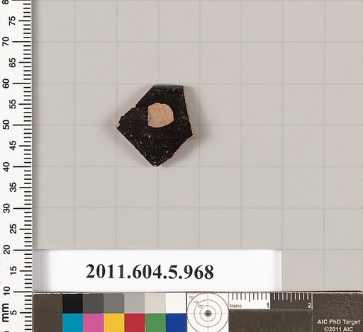 Terracotta rim fragment of a kylix (drinking cup)