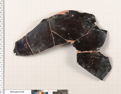 Terracotta fragment of a kylix (drinking cup)
