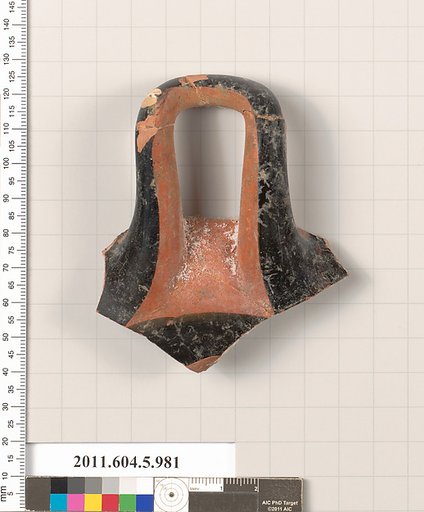 Terracotta fragment of a kylix (drinking cup)