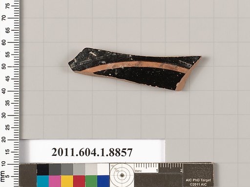 Terracotta fragment of a kylix (drinking cup)