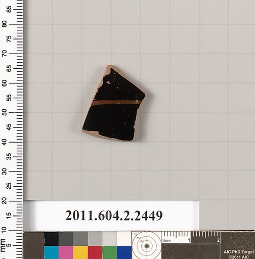 Terracotta fragment of a closed shape