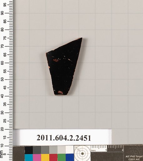 Terracotta fragment of a closed shape