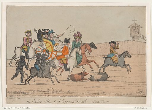 The Easter Hunt at Epping Forest, Plate First