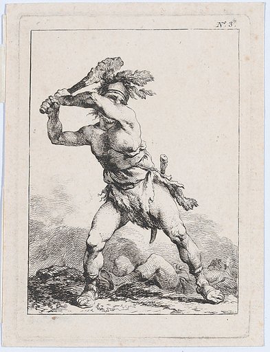 Savage Soldier Swinging a Club