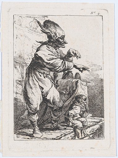 A Performer on a Stage with a Monkey