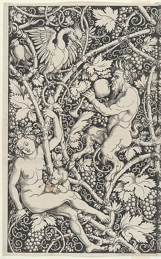 Wallpaper with Satyr Family