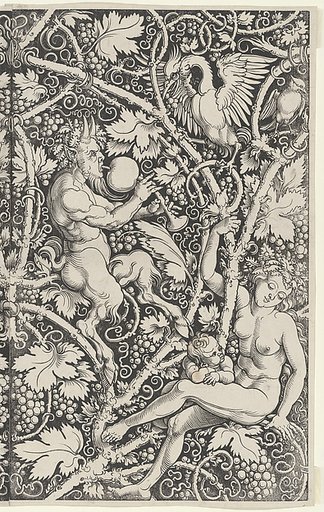Wallpaper with Satyr Family