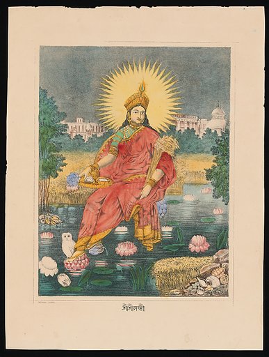 Lakshmi, goddess of prosperity (Shri Shri Lakshmi