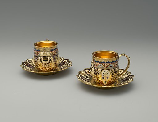 Two cups and saucers from the Mackay Service