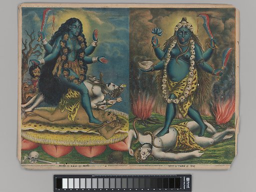 Diptych of Kali / Tara, wrathful protectors