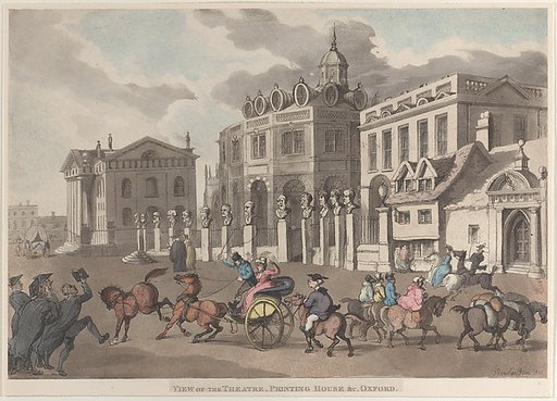 View of the Theatre, Printing House &c. Oxford