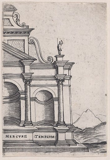 Mercurii Templum, from "Views of Ancient Roman Temples and Arches"