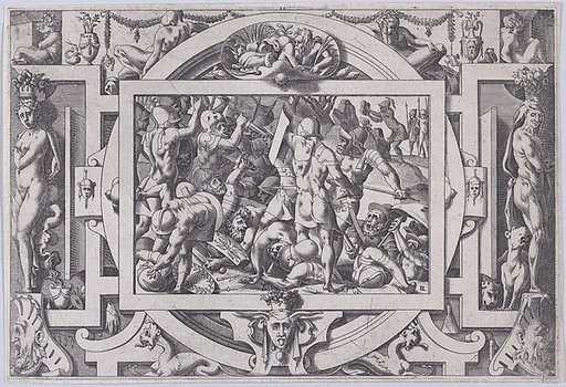 Jason Throws a Rock at the Giants (Cette moisson va son semeur chercher a fer tranchant...), from "Jason and the Golden Fleece"