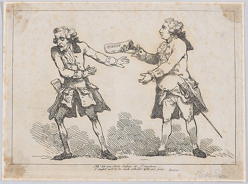 Ah' let me Sire refuse it..., from Peter's Pension by Peter Pindar, Esq.