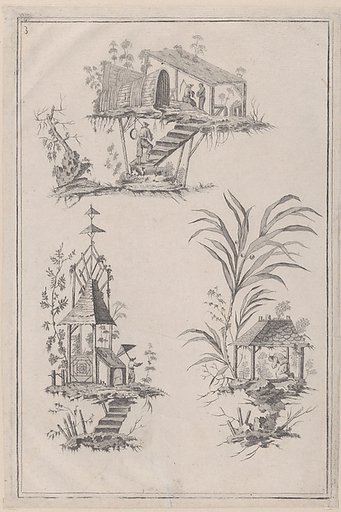 Chinoiserie Ornaments, plate from "The Ladies Amusement"; or, "Whole art of japanning made easy"