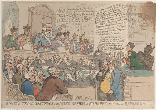 Boney's Trial Sentence and Dying Speech, or Europe's Injuries Revenged