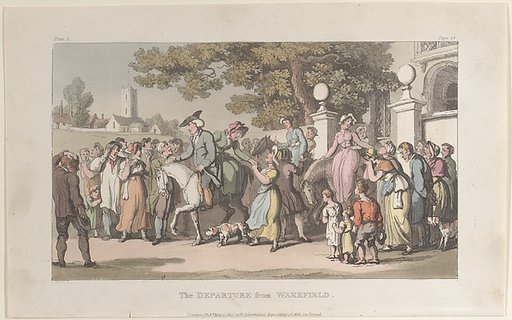 The Departure from Wakefield, from "The Vicar of Wakefield"