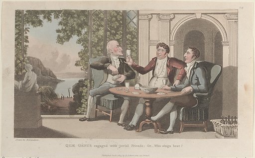 Quae Genus Engaged with Jovial Friends; Or–Who Sings Best?