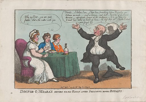 Doctor O'Meara's Return to His Family After Preaching Before Royalty