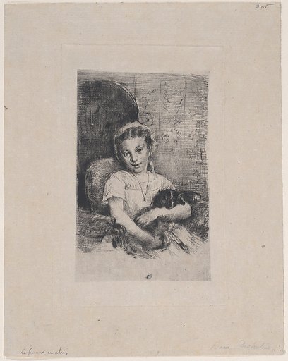 Mlle Chabot, danseuse de l'Opéra, ou Jeune fille au chien