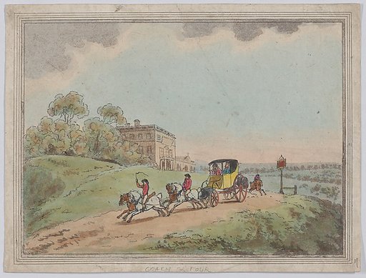 A Coach and Four (from, Rustic Sketches?)