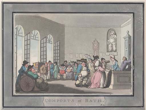 Comforts of Bath, Plate 3