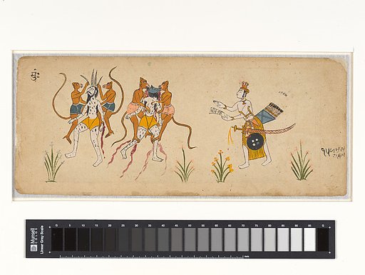 Double-sided folio from a Ramayana series