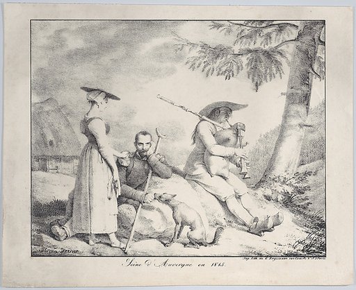 Scene of Auvergne in 1815
